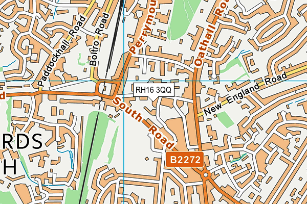 RH16 3QQ map - OS VectorMap District (Ordnance Survey)