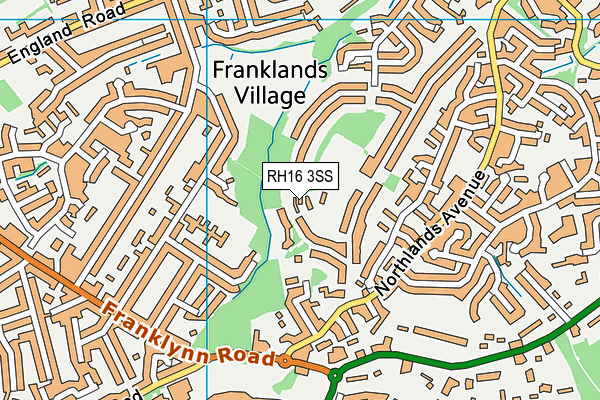 RH16 3SS map - OS VectorMap District (Ordnance Survey)