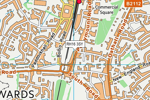 RH16 3SY map - OS VectorMap District (Ordnance Survey)