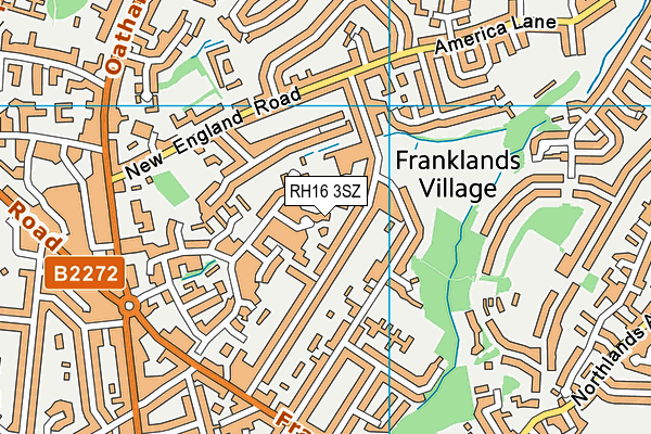 RH16 3SZ map - OS VectorMap District (Ordnance Survey)
