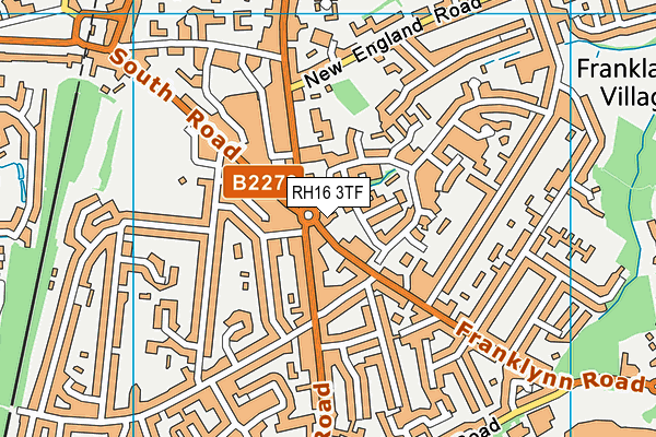 RH16 3TF map - OS VectorMap District (Ordnance Survey)