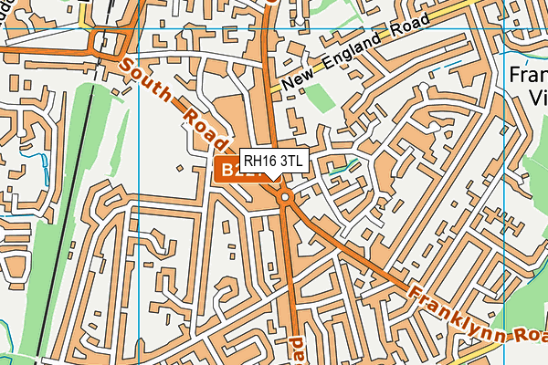 RH16 3TL map - OS VectorMap District (Ordnance Survey)