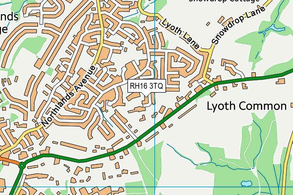 RH16 3TQ map - OS VectorMap District (Ordnance Survey)