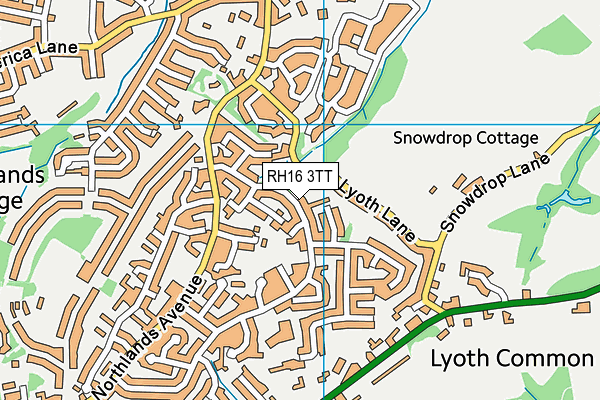 RH16 3TT map - OS VectorMap District (Ordnance Survey)