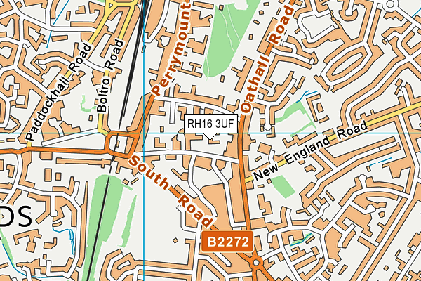 RH16 3UF map - OS VectorMap District (Ordnance Survey)