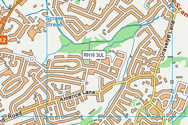 RH16 3UL map - OS VectorMap District (Ordnance Survey)