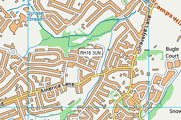 RH16 3UN map - OS VectorMap District (Ordnance Survey)