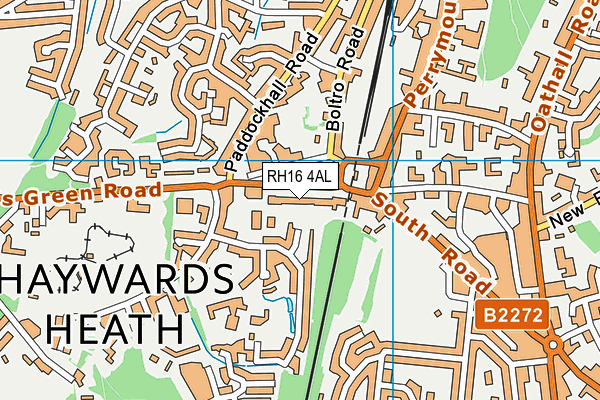 RH16 4AL map - OS VectorMap District (Ordnance Survey)