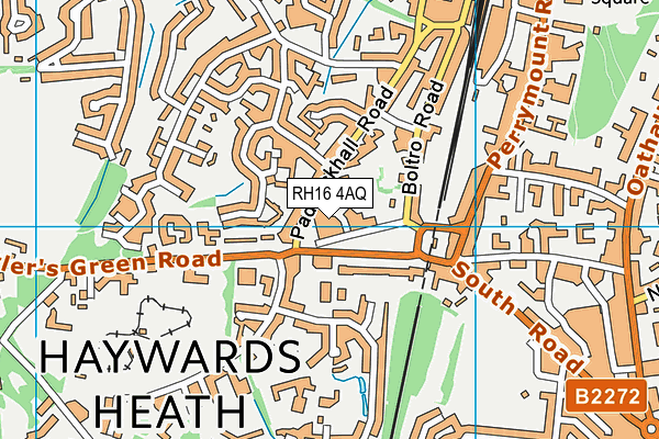 RH16 4AQ map - OS VectorMap District (Ordnance Survey)