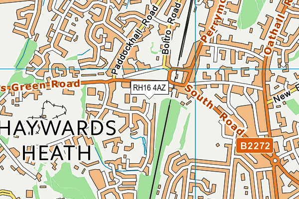 RH16 4AZ map - OS VectorMap District (Ordnance Survey)