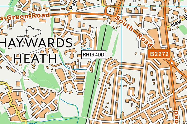RH16 4DD map - OS VectorMap District (Ordnance Survey)