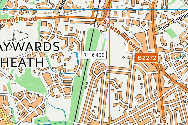 RH16 4DE map - OS VectorMap District (Ordnance Survey)