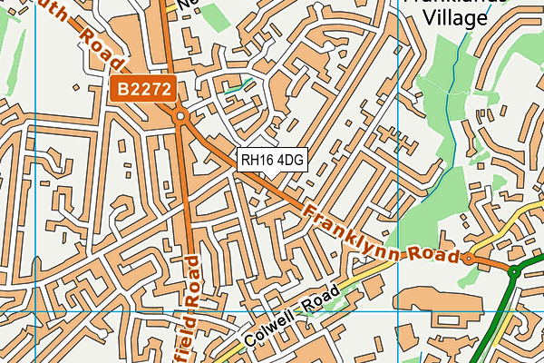 RH16 4DG map - OS VectorMap District (Ordnance Survey)