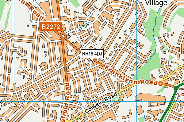 RH16 4DJ map - OS VectorMap District (Ordnance Survey)