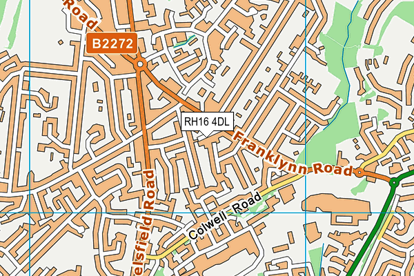 RH16 4DL map - OS VectorMap District (Ordnance Survey)