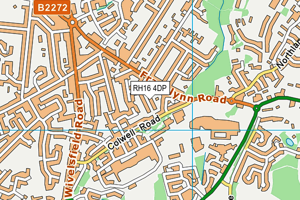 RH16 4DP map - OS VectorMap District (Ordnance Survey)