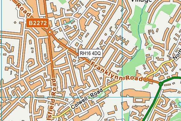 RH16 4DQ map - OS VectorMap District (Ordnance Survey)