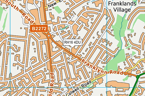 RH16 4DU map - OS VectorMap District (Ordnance Survey)