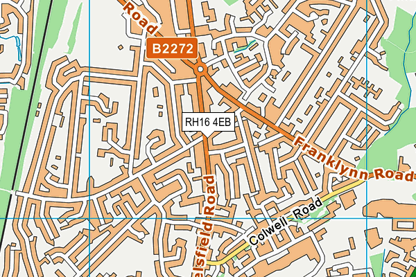 RH16 4EB map - OS VectorMap District (Ordnance Survey)