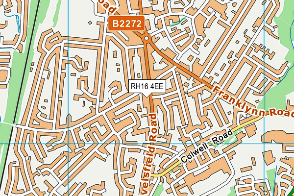 RH16 4EE map - OS VectorMap District (Ordnance Survey)