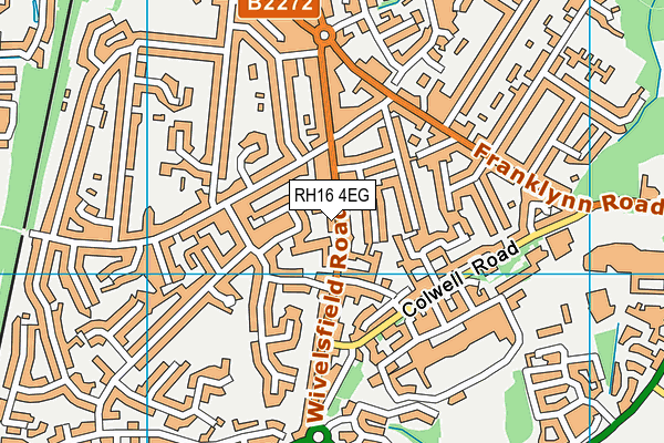 RH16 4EG map - OS VectorMap District (Ordnance Survey)