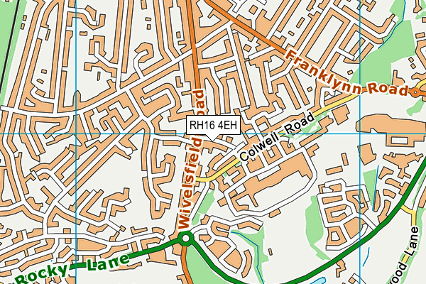 RH16 4EH map - OS VectorMap District (Ordnance Survey)