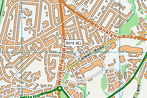 RH16 4EJ map - OS VectorMap District (Ordnance Survey)