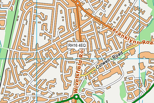 RH16 4EQ map - OS VectorMap District (Ordnance Survey)