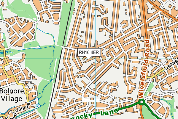 RH16 4ER map - OS VectorMap District (Ordnance Survey)