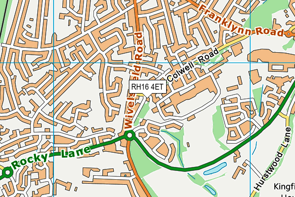 RH16 4ET map - OS VectorMap District (Ordnance Survey)