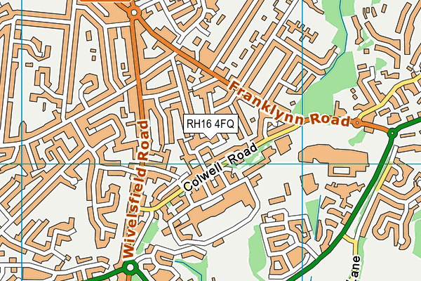 RH16 4FQ map - OS VectorMap District (Ordnance Survey)
