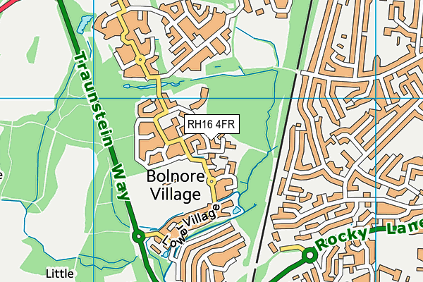 RH16 4FR map - OS VectorMap District (Ordnance Survey)