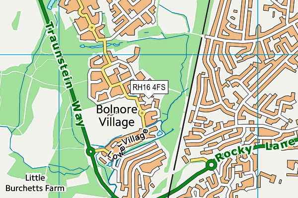 RH16 4FS map - OS VectorMap District (Ordnance Survey)