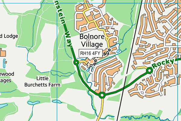 RH16 4FY map - OS VectorMap District (Ordnance Survey)