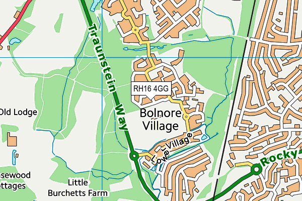 RH16 4GG map - OS VectorMap District (Ordnance Survey)