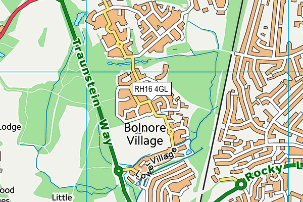 RH16 4GL map - OS VectorMap District (Ordnance Survey)