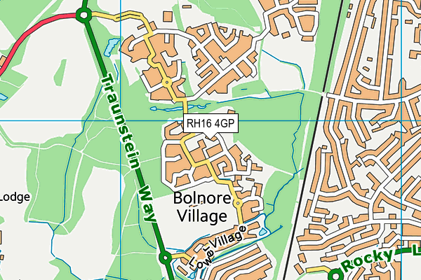 RH16 4GP map - OS VectorMap District (Ordnance Survey)