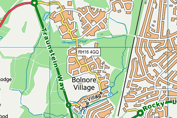 RH16 4GQ map - OS VectorMap District (Ordnance Survey)