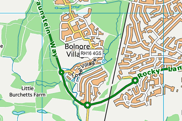 RH16 4GS map - OS VectorMap District (Ordnance Survey)