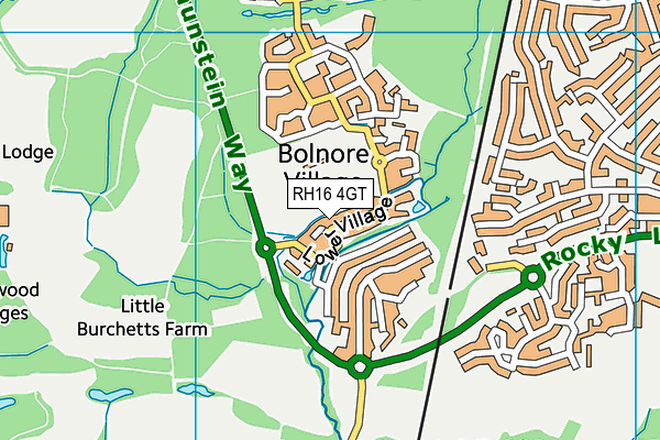 RH16 4GT map - OS VectorMap District (Ordnance Survey)