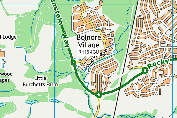 RH16 4GU map - OS VectorMap District (Ordnance Survey)