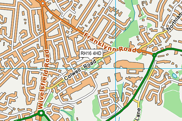 RH16 4HD map - OS VectorMap District (Ordnance Survey)