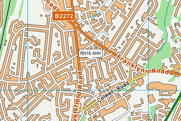 RH16 4HH map - OS VectorMap District (Ordnance Survey)