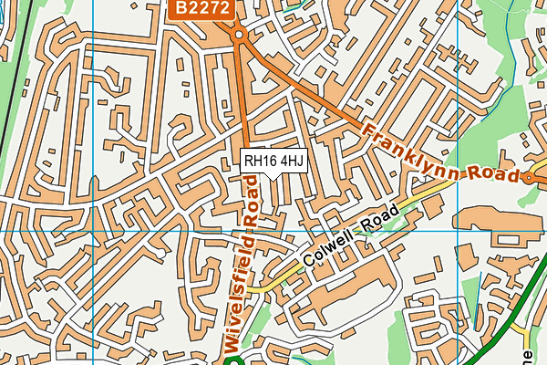 RH16 4HJ map - OS VectorMap District (Ordnance Survey)