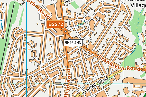 RH16 4HN map - OS VectorMap District (Ordnance Survey)