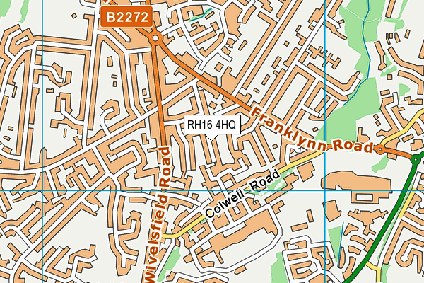 RH16 4HQ map - OS VectorMap District (Ordnance Survey)