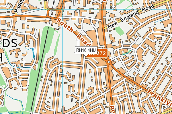 RH16 4HU map - OS VectorMap District (Ordnance Survey)