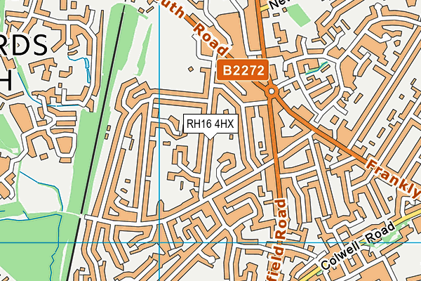 RH16 4HX map - OS VectorMap District (Ordnance Survey)