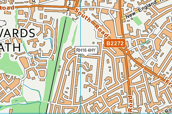 RH16 4HY map - OS VectorMap District (Ordnance Survey)