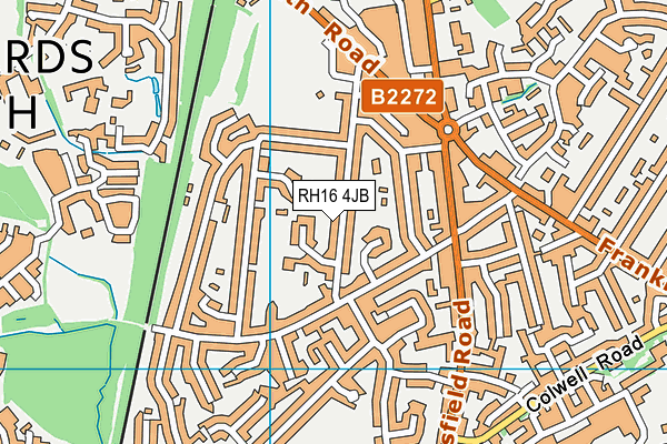 RH16 4JB map - OS VectorMap District (Ordnance Survey)